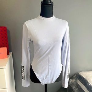 URBAN OUTFITTERS ADIDAS PERIWINKLE LOGO BODYSUIT